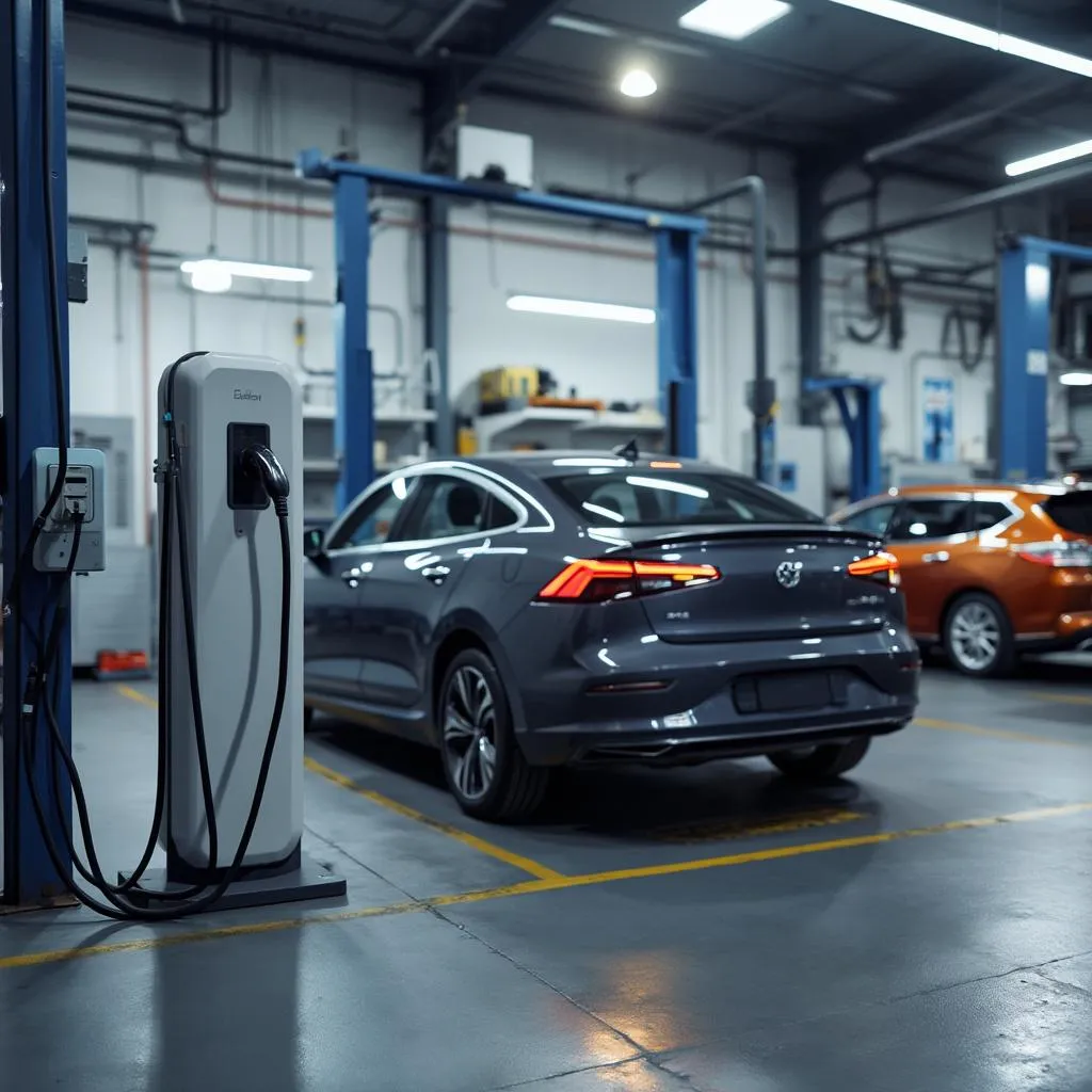 E-Auto Ladestation Werkstatt